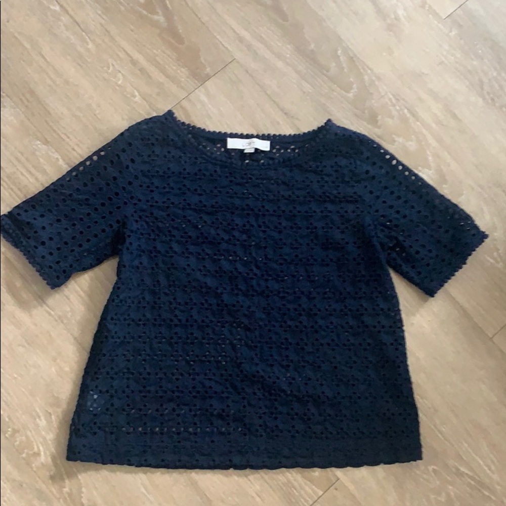 Loft Eyelet Top (Petite)